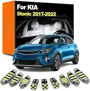 11Pcs Interior LED Light Kit, For KIA Stonic 2017 2018 2019 2020 2021 2022 Vehicle Indoor Dome Reading Trunk Bulb