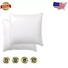 Solid White 26x26 Down Feather Pillow Stuffers - Set of 2 for Ultimate Comfort