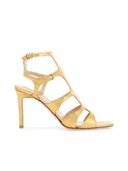 Tom Ford Leather Sandals With Adjustable Straps And Medium Heel