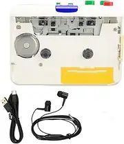 USB Cassette to MP3 Converter, Portable Tape Player Captures MP3 Music Via USB, Cassette Music Player for Laptops Speaker, Genericsk3roz15ba