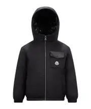 Moncler Enfant Gershom Logo Patch Jacket 8Y,12Y,10Y black