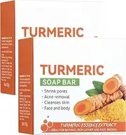 TiaoBug Handmade Ginger Soap Bar for Face and Body Natural Exfoliating Cleanser with Oil Moisturizing Bar Soap for Dry Sensitive Skin Orange 2Pcs One Size