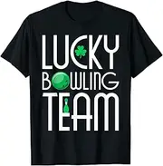 [VidiAmazing] St Patricks Day Bowling Lucky Bowling Team ds1380 T-Shirt