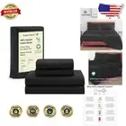 Soft & Breathable King Size Organic Cotton Percale Sheets - Deep Pocket 4-Piece