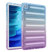 For Samsung Tab A7 2020 10.4 inch/T500/T505 Down Jacket Gradient Glitter Shell Blue Purple Gradient