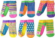 [Jefferies Socks] Big Girls' Hashtag