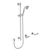 Lillian Lever Rail Shower Set, Chrome