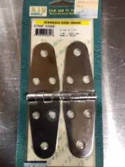 TACO H23-1720 Stainless Steel Strap Hinge, 5-1/2" Long by 1-1/2" Long, Pair