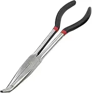 Uonlytech 1pc 45 Crimping Clamp Tool Extended Repairing Pincer Manual Wiring Black