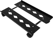 OFFSCH PC Computer Host Bracket Standing Desk Computer Tower Stand Computer Mainframe Bracket Computer Tower Cart Laptop Stand CPU Cart Headphone Stand CPU Tower Stand Carbon Steel Black