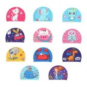 Children Baby Swimming Cap Cute Cartoon Animal Prints Waterproof Protect Ears So
