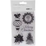 Kaisercraft Clear Stamps Christmas Wishes S-5, NEW