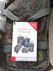 NEW! 2 Pcs. PIERRE CARDIN BORDEAUX COLLECTION ~ ROLLING DUFFLE & OVERNIGHT BAG