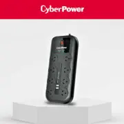 Genuine Cyberpower 8-Port Surge Protector with 2 USB charge port Overload Protec