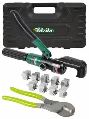 Hydraulic Cable Lug Crimper 10 US TON 12 AWG to 00 (2/0) Electrical Terminal ...