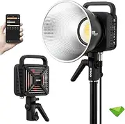 ZHIYUN Molus G300 300W COB LED Video Light Bi-Color 2700-6500K, CRI≥95 TLCI≥97 APP Control with Bowens Mount Lights for Studio Video, YouTube, Vlog, Live Stream, Filming, etc