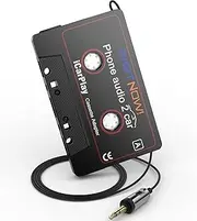 Mersoco Car Cassette Aux Adapter - 3.5MM Audio Universal Cable Cassette Tape Receiver Adapter for Connecting Mobile Phone to Car Audio System