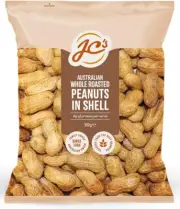 Jc'S PEANUTS ROASTED in SHELL AUSTRALIAN 300G