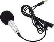 Yardwe Mini Mobile Microphone Condenser Mic for Karaoke Live Streaming Durable Compatibility Sound for Vocals Recording Sessions