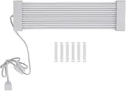 24 Pin to 24 Pin PSU Cable Extension Kit, 205mm Silicone 5V ARGB Sync PC Cables Extensions Mod with 6 Wire Combs, Motherboard Graphics Card Cable for Light Control Via Software