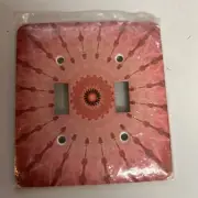 Double Light Switch Cover Metal Southwestern Design New Boho Dreamcatcher