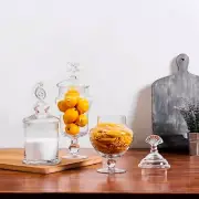 Seashell Handle Clear Glass Apothecary Food Storage Jars/Decorative Centerpieces