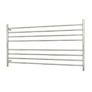 Radiant RTR09 Round Bar Heated Towel Rail - 1300 x 750mm - Mirror Polished - Stainless Steel- Bottom Left/Top Right Wiring
