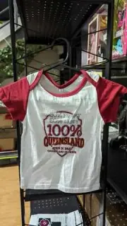 2 QLD Maroons Kids 100% Queensland Born n Bred T Shirt AP73