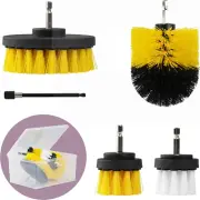 Kepgrenn Car Cleaning Brush Set Drill Brush with Extension Rod and Storage Bo...