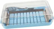 UTHCLO Butter Dish with Clear Lid French Butter Keeper for Easy Slicing Fresh Storage for Home Kitchen Cafe Use Design