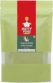 Nutty Yogi Organic Barley Grass Powder| Immunity Booster| Vegan - 70gm | 100% Pure and Natural | No Preservatives
