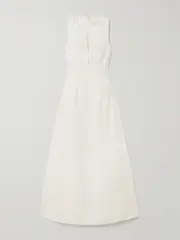 [Faithfull] Faithfull - Melia Linen Maxi Dress - White - small small White