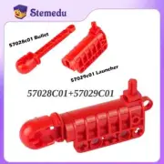 10X MOC Cannon Launcher Bullet Set Flat Bottom Shooter For Legoes Technical DIY