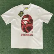 NWT BAPE Color Camo A By Bathing Ape Tee 'White/Red' Men’s XL