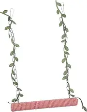 BESPORTBLE Wooden Bird Swing Perch for Parrots Durable and Bird Perch Design for Engaging Playtime Natural Wood