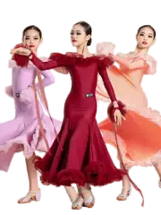 2025 Childrens Latin Salsa Ballroom Dance Dress Girls Dancewear Costumes set