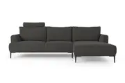 Brosa Como Motion Modular Sofa with Chaise (Nickel Grey, Right Chaise)