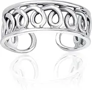 [SILVEGO] Toe ring made of 925 sterling silver spiral, Sterling silver