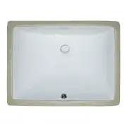 MSI SIN-POR-UNDREC-2015 Single Bowl Undermount Sink - White