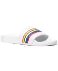 Michael Kors Gilmore Rainbow Pride Pool Slide Sandals Shoes Women's Size 10 NEW