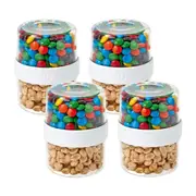 4PK iDesign Fresh Stack N Snack Double Sided Pantry Food Container Clear Small