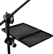 TDRSPLY Large Microphone Stand Rack Tray Mic Stand Tray Holder- For Stage/Studio/Classroom - 13 x 9" STAND NOT INCLUDED