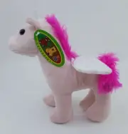 Toymax XYZ Plush Pink Unicorn Stuffed Animal 8" Cute!