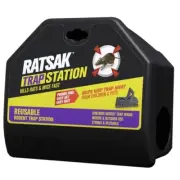 RATSAK Reusable Rat Mice Mouse Rodent Trap Station - pets and children safe