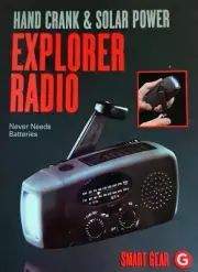 SMARTGEAR™ Hand Crank & Solar Power EXPLORER RADIO with LED Flashlight - NIB