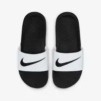 在飛比找momo購物網優惠-【NIKE 耐吉】KAWA SLIDE GS/PS 白黑 拖