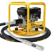 BAUMR-AG 6.5HP Full Frame Concrete Vibrator Drive Unit, and 6M x 60mm Vibrating