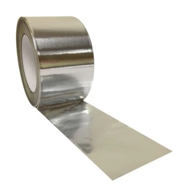 Aluminium Foil Tape Rolls 72mm X 45m Heat Insulation Duct Self Adhesive Silver