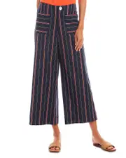 Karen Kane Striped Cropped Wide Leg Pants
