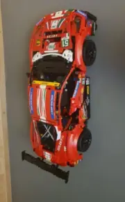 Wall Mount for Lego Technic Ferrari 488 GTE 42125 - 3d Printed
